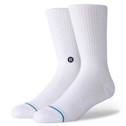 Stance Icon Crew Sock – Men’s in White and Black